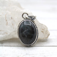 Eye of Odin Sapphire in Sterling Silver Pendant