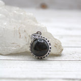 Eye of Odin Sapphire in Sterling Silver Pendant