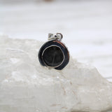 Eye of Odin Sapphire in Sterling Silver Pendant