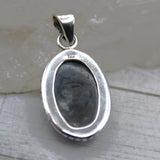 Eye of Odin Sapphire in Sterling Silver Pendant