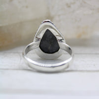 Eye of Odin Sapphire in Sterling Silver Ring