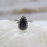 Eye of Odin Sapphire in Sterling Silver Ring
