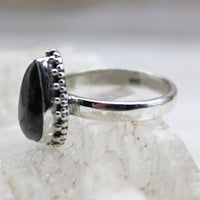 Eye of Odin Sapphire in Sterling Silver Ring