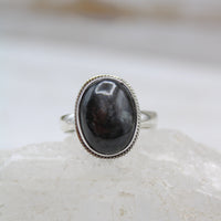 Eye of Odin Sapphire in Sterling Silver Ring