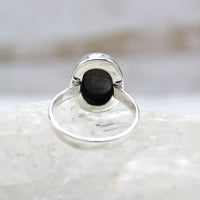 Eye of Odin Sapphire in Sterling Silver Ring