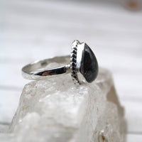 Eye of Odin Sapphire in Sterling Silver Ring