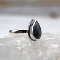 Eye of Odin Sapphire in Sterling Silver Ring