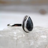 Eye of Odin Sapphire in Sterling Silver Ring