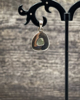 Rough Moldavite in .925 Sterling Silver Pendant