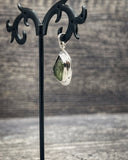 Rough Moldavite in .925 Sterling Silver Pendant