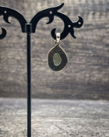 Rough Moldavite in .925 Sterling Silver Pendant