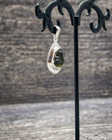 Rough Moldavite in .925 Sterling Silver Pendant