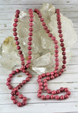 Rhodonite Hand Knotted Necklace