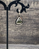 Rough Moldavite in .925 Sterling Silver Pendant