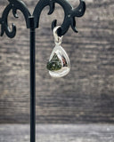 Rough Moldavite in .925 Sterling Silver Pendant