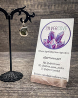 Rough Moldavite in .925 Sterling Silver Pendant