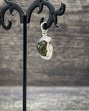Rough Moldavite in .925 Sterling Silver Pendant