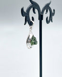 Rough Moldavite in .925 Sterling Silver Pendant