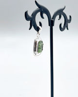 Rough Moldavite in .925 Sterling Silver Pendant