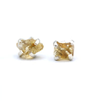 Citrine Stud Earrings SS