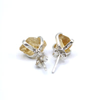 Citrine Stud Earrings SS