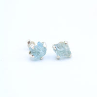 Aquamarine Stud Earrings SS