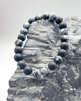 Snowflake Obsidian Bracelet