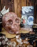 Lepidocrocite Skull Carving