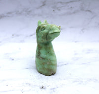 Chrysoprase Horse Carving