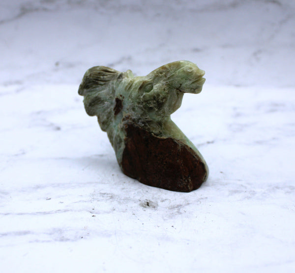 Chrysoprase Horse Carving