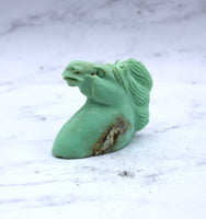 Chrysoprase Horse Carving