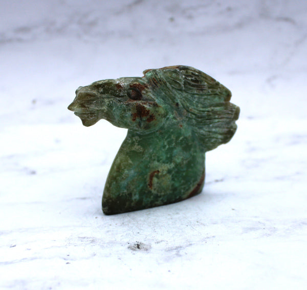 Chrysoprase Horse Carving