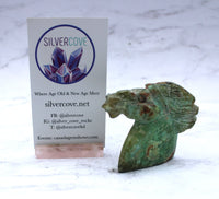 Chrysoprase Horse Carving