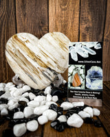 Petrified Wood Hearts