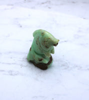 Chrysoprase Fish Carving