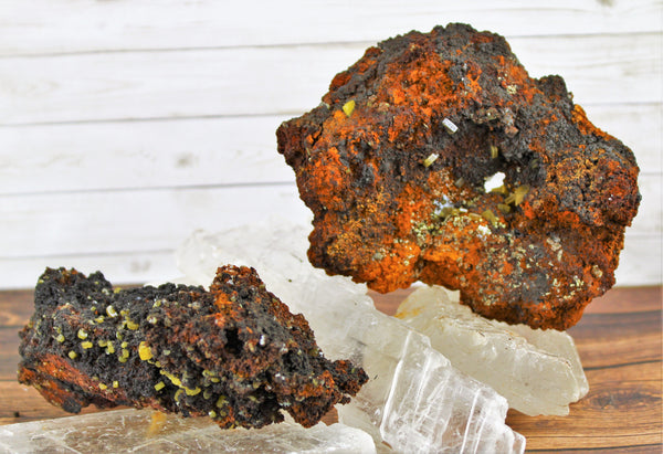 Wulfenite Specimens in Matrix