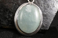 Aquamarine Sterling Silver Pendant
