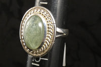 Aquamarine Sterling Silver Ring Size 9