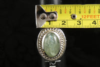 Aquamarine Sterling Silver Ring Size 9