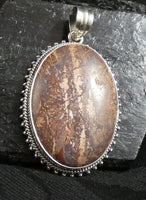 Sunflower Agate in Sterling Silver Pendant