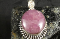 Ruby Pendant in Sterling Silver