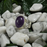 Amethyst Sterling Silver Ring (size 8.5)