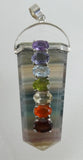 Fluorite Point Chakra Pendant