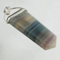 Fluorite Point Chakra Pendant