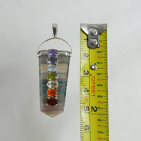 Fluorite Point Chakra Pendant
