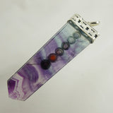 Fluorite Point Chakra Pendant