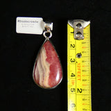 Rhodocrosite in Sterling Silver Pendant