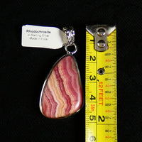 Rhodocrosite in Sterling Silver Pendant