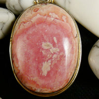 Rhodocrosite in Sterling Silver Pendant