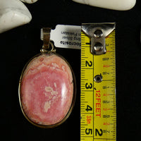 Rhodocrosite in Sterling Silver Pendant